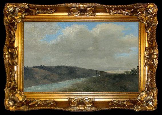 framed  Pierre de Valenciennes Skizze Italienische Landschaft, ta009-2